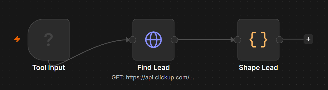 Looking a lead up. Read-only.